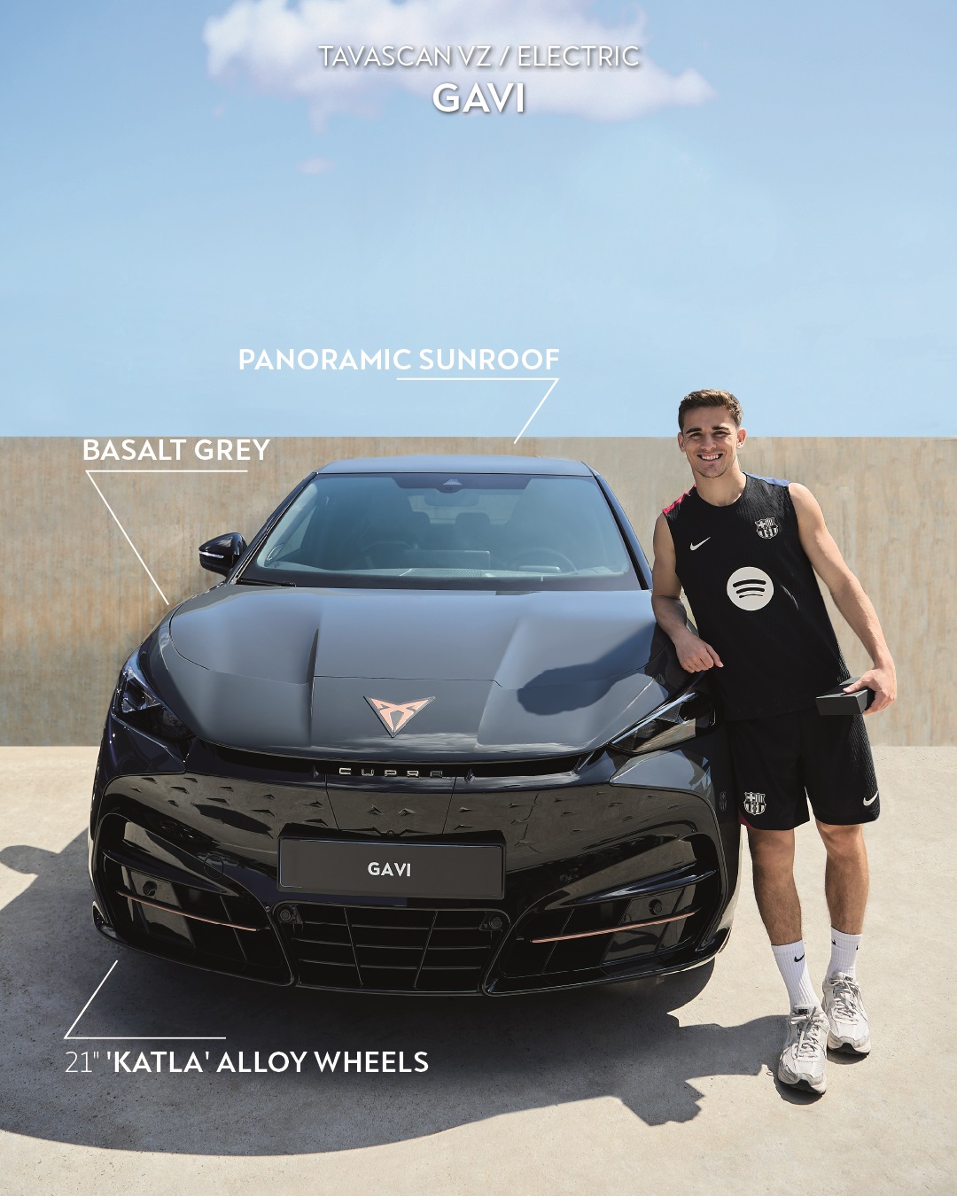 Οι ποδοσφαιριστές της Μπαρτσελόνα κυκλοφορούν με νέα CUPRA